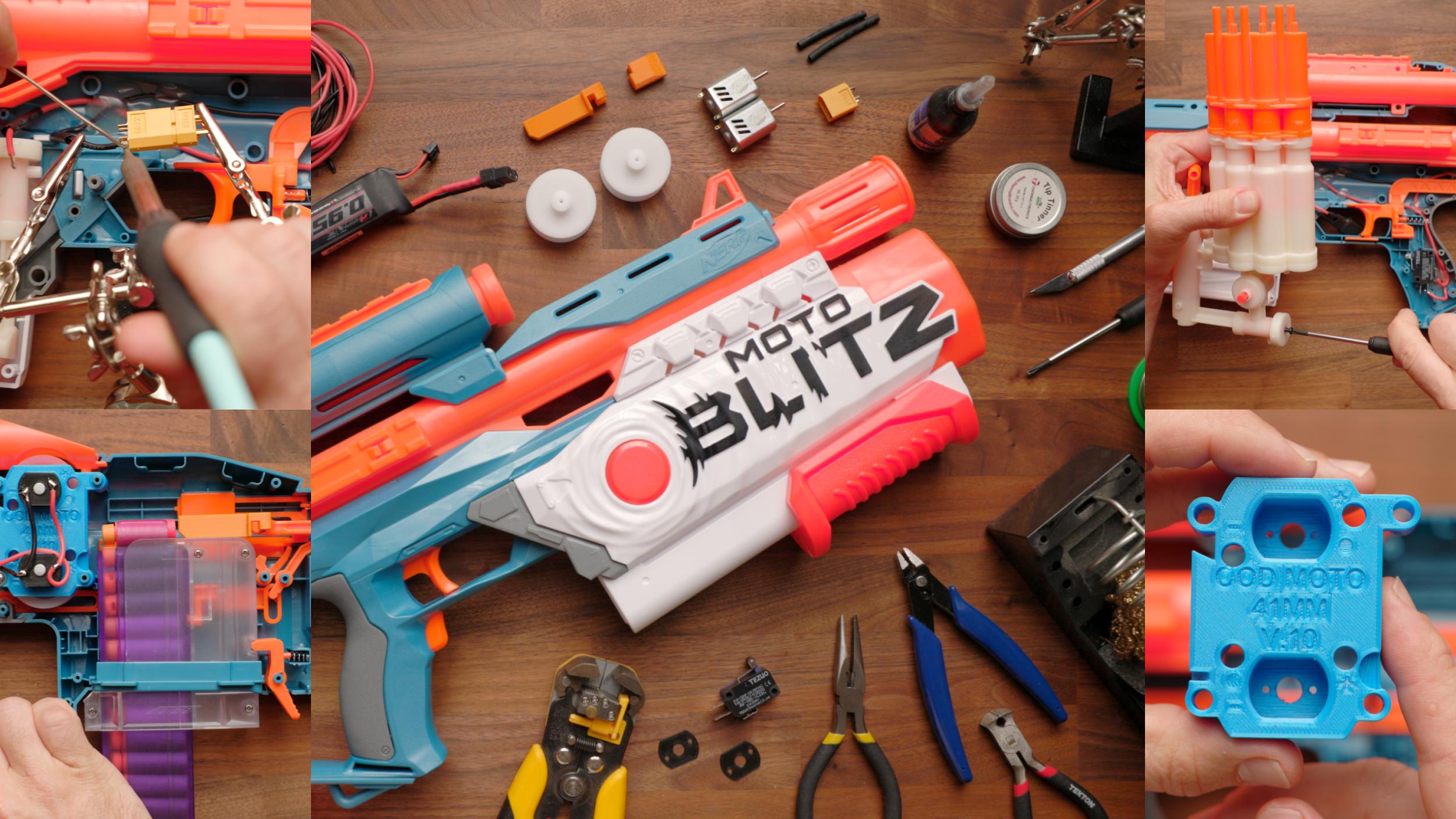 NERF Elite 2.0 Motoblitz Blaster avec portée, Liban