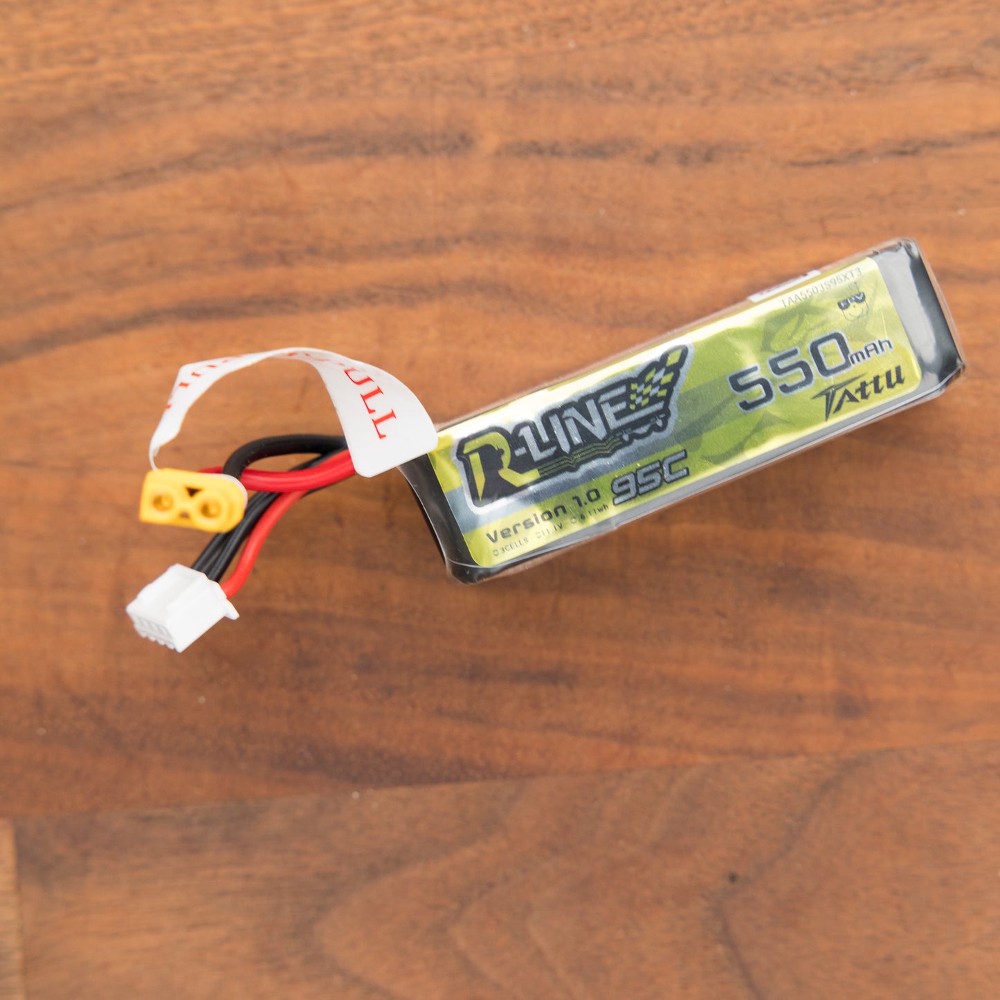 USED - Tattu R-Line 550mAh 3S 95C LiPo (XT30)