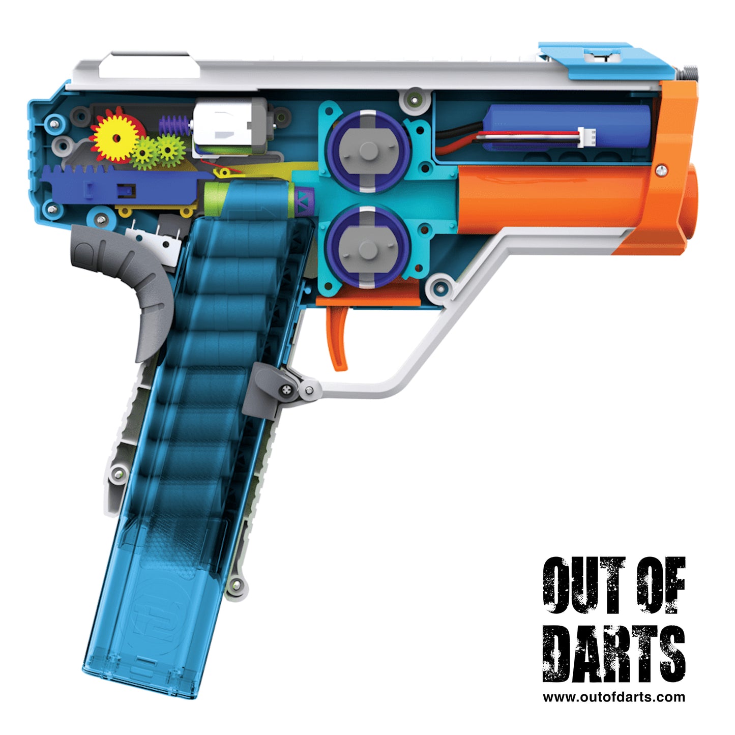 Dart Zone Max Venom Pro Flywheel Blaster