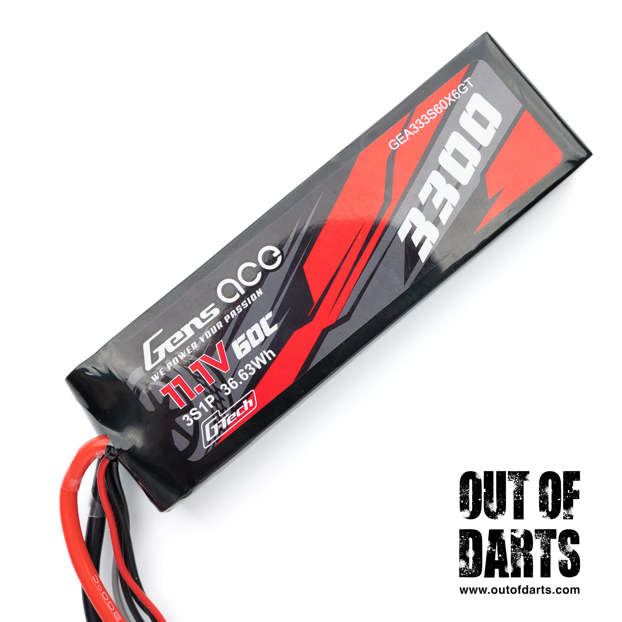 Gens Ace G-Tech 3300mAh 3S 60C LiPo XT60 | 11.1V Infinite Pack