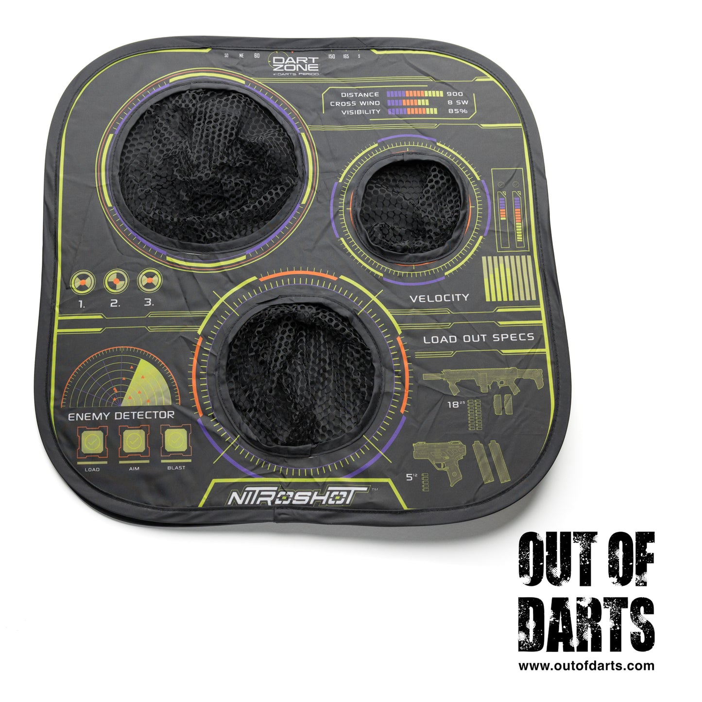 Dart Zone Nitroshot Pop-Up Target