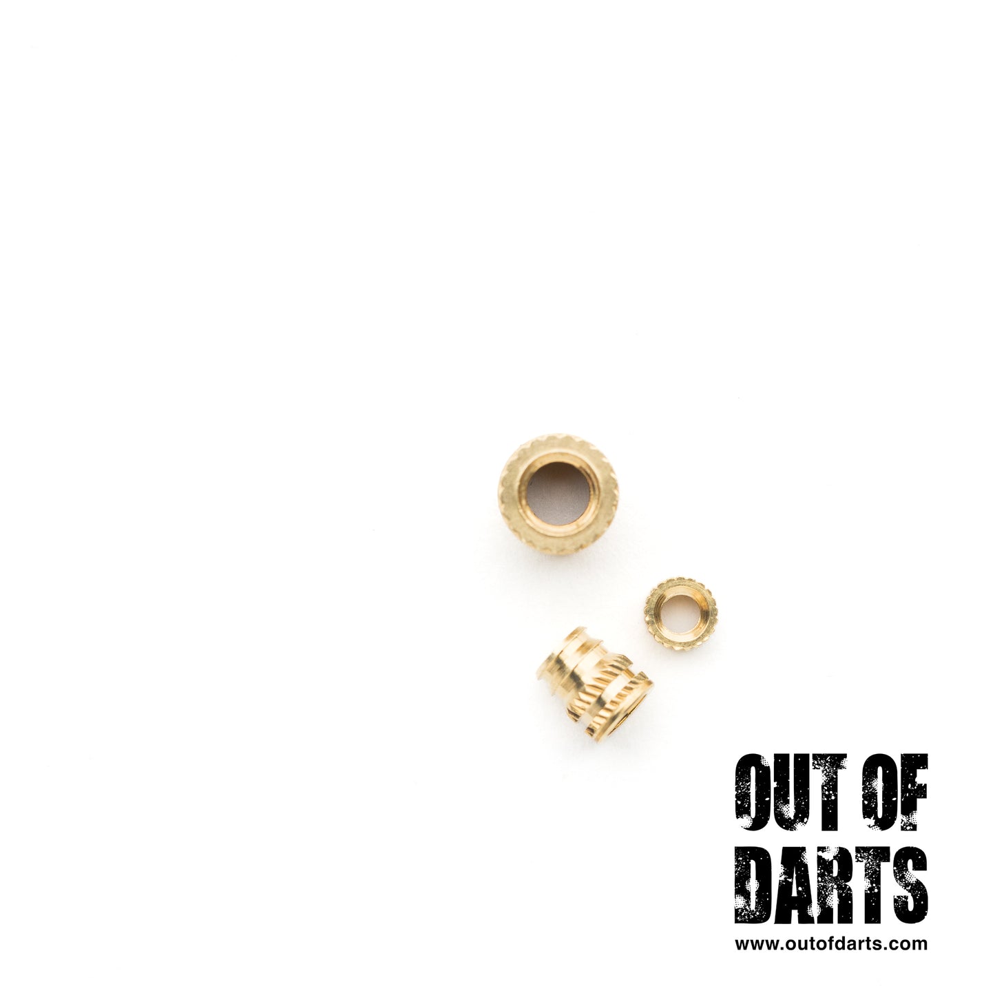 Brass Heat-Set Inserts for Plastic Parts (Multiple Sizes)