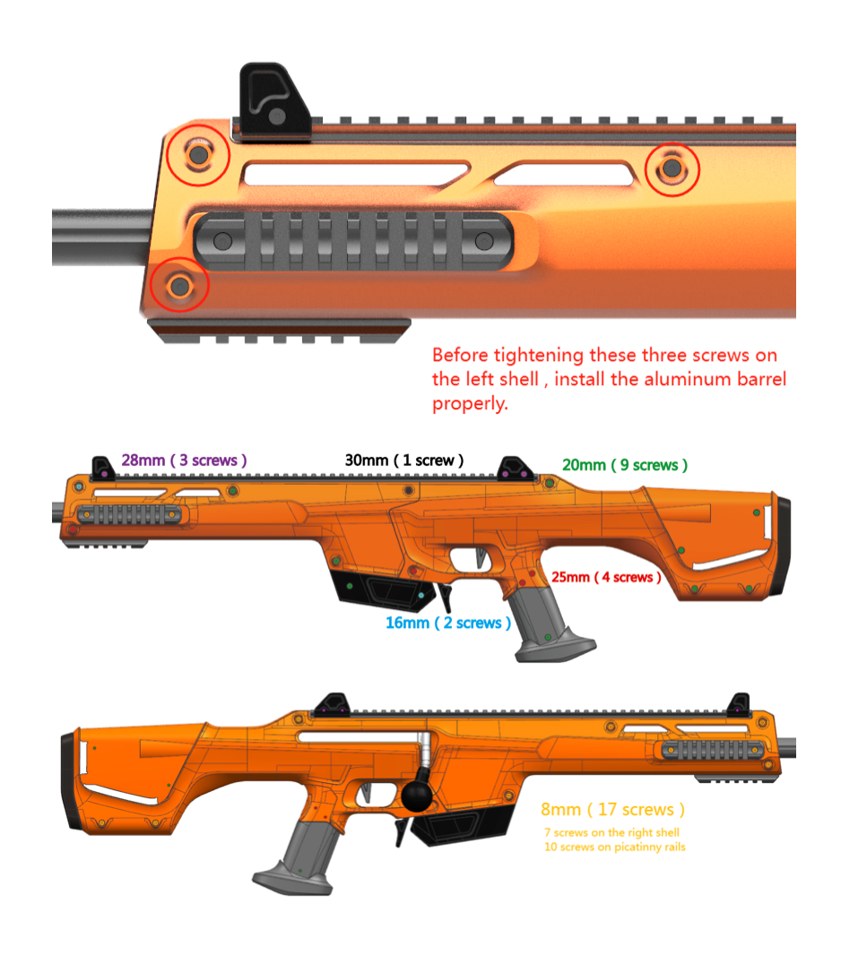 Worker Kunlun Full-Metal Edition Bolt-Action Sniper Blaster Kit