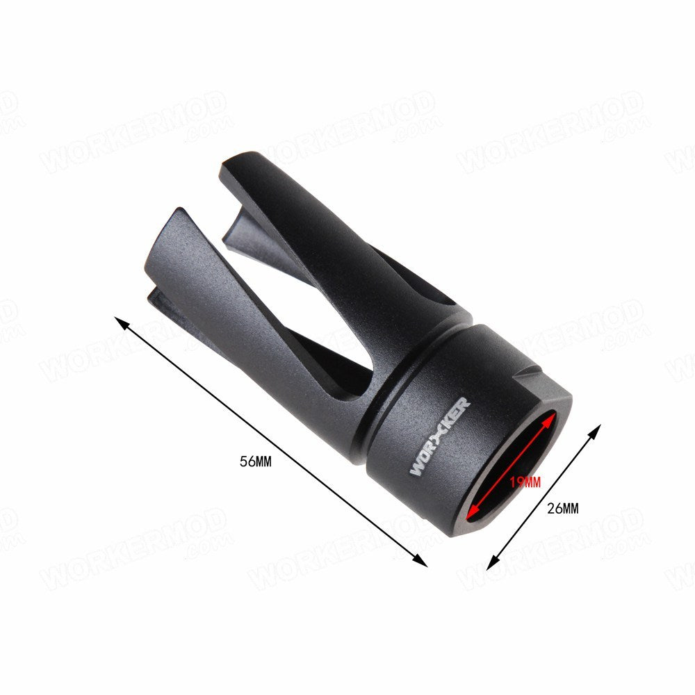 Worker Vortex Muzzle / Flash Hider (Threadless Connector)