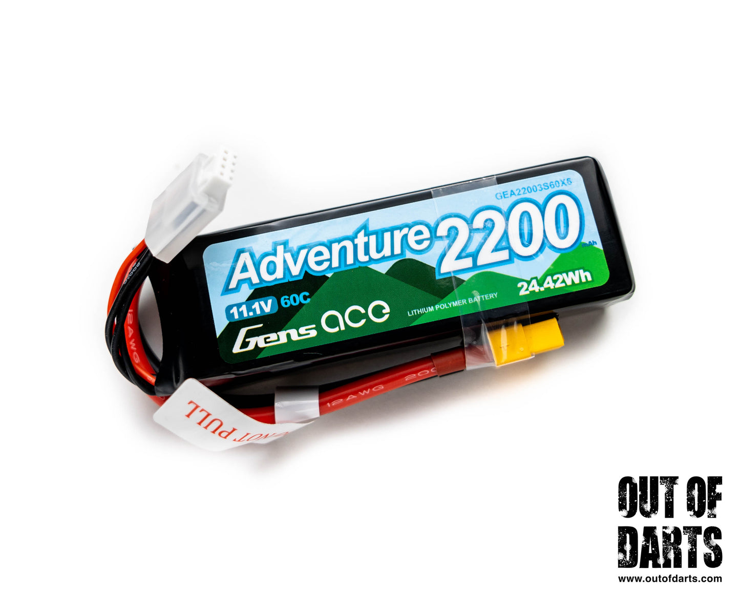 Gens Ace 2200mAh 3S 60C LiPo (XT60)