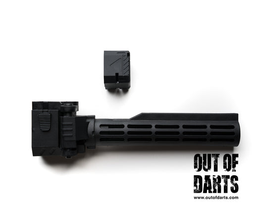 Nerf mod Worker Nerf Collapsible Stock Tube with Cap - Out of Darts