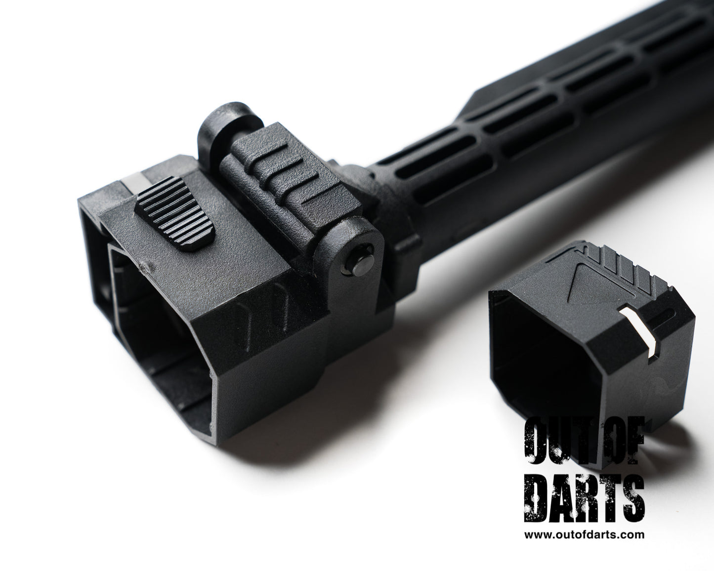 Nerf mod Worker Nerf Collapsible Stock Tube with Cap - Out of Darts