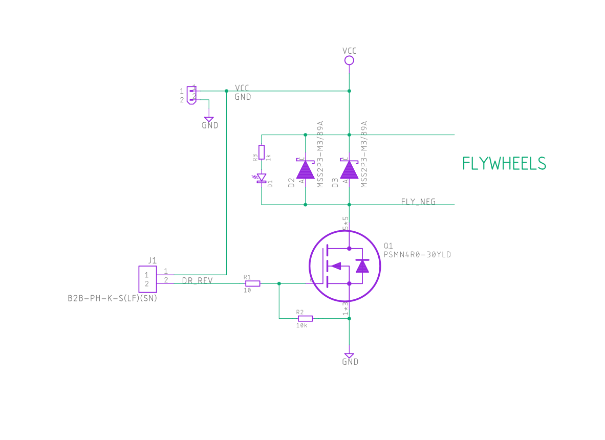 Flywheel MOSFET Motor-Spanning Board
