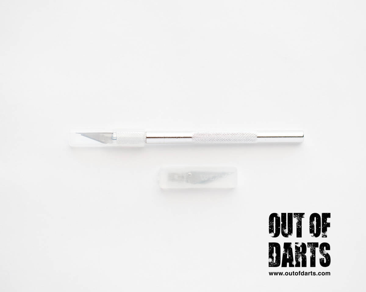 Hobby blade knife (Like x-acto) with 6 blades