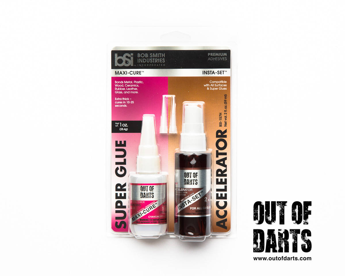 Super Glue Maxi-Cure and Insta-set pair (set of two items)