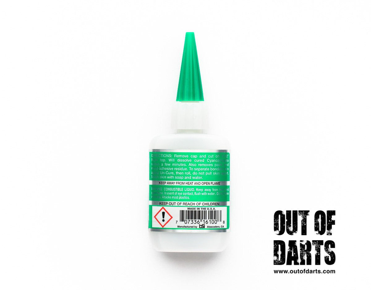 Super Glue Un-Cure De-Bonder Bob Smith Industries - Out of Darts