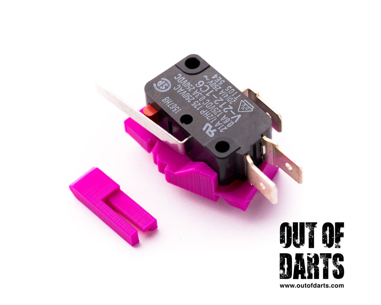 Nemesis Rev Switch mounting plate 3d printed (Ideal Rev switch placement)