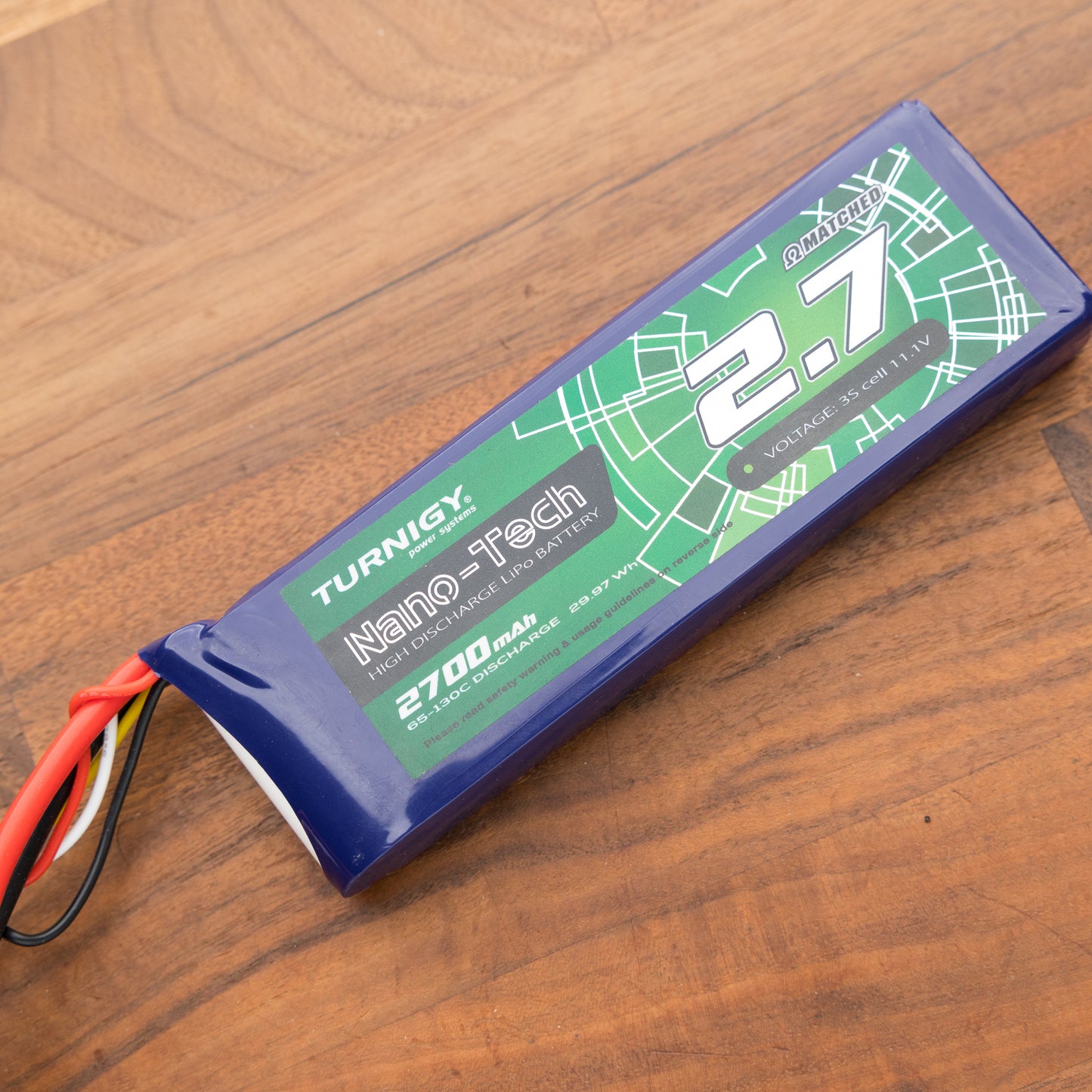 USED - Turnigy Nano-Tech 2700mAh 3S 65C LiPo (XT60)