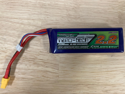 Turnigy Nano-Tech 2200mAh 3S 45-90C LiPo (XT60)