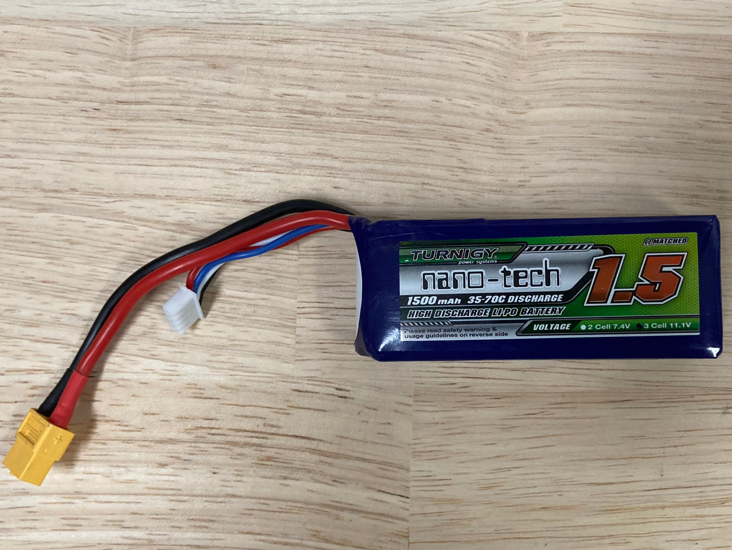 Turnigy Nano-Tech 1500mAh 3S 35-70C LiPo (XT60)