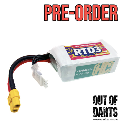 JIKEY RTD3 1350mAh 4S 120C LiPo (XT60) For Vesper PRE-ORDER COMING SOON