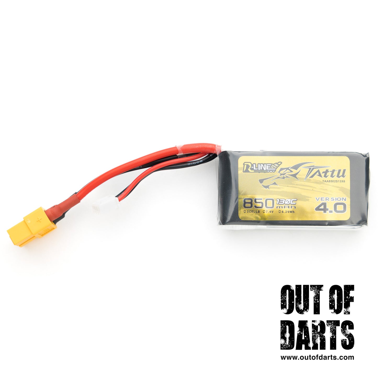 Tattu 850 mAh 130C 2s LiPo