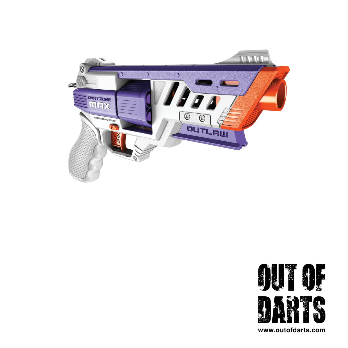 Dart Zone Max Nitroshot+ Outlaw Hammer-Prime Blaster (Purple)