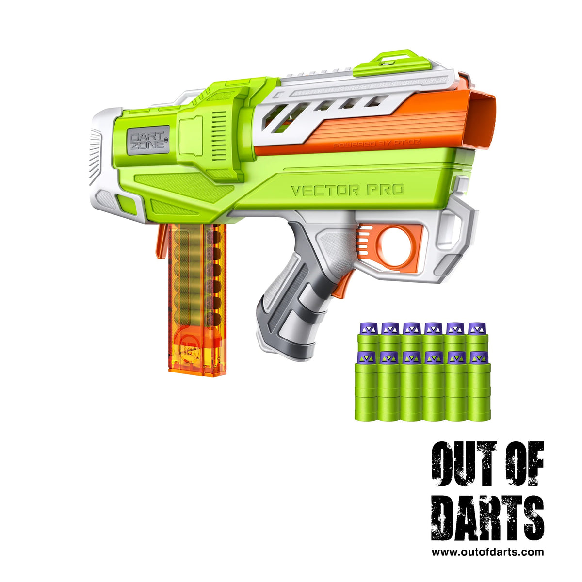 Dart Zone Max Nitroshot+ Vector Pro Flywheel Blaster