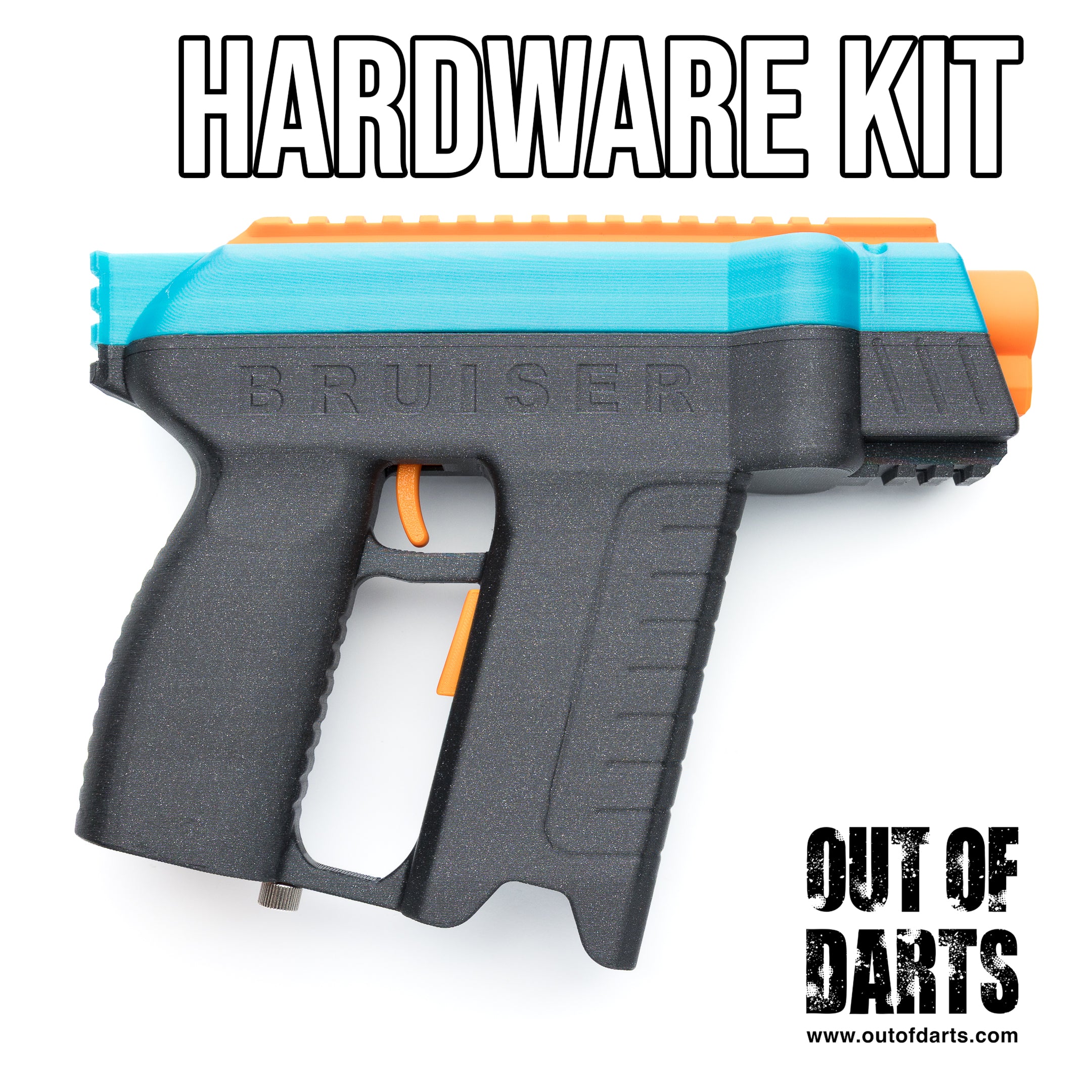Chance Bruiser 3D-Printed Flywheel Blaster Hardware Kit | Out of Darts
