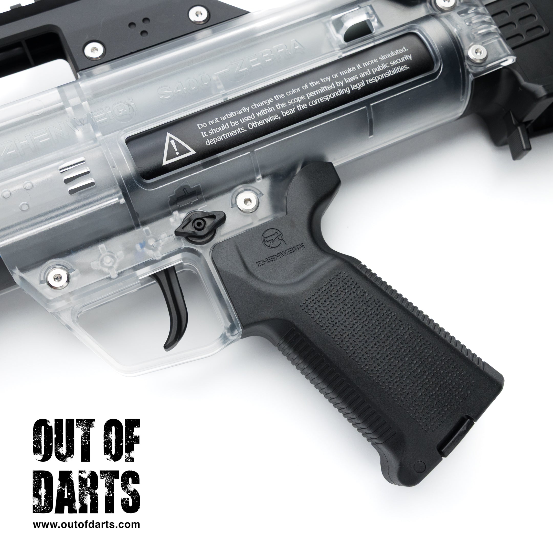 ZWQ S400 Zebra Tactical Bullpup Spring-Powered Blaster | Out of Darts