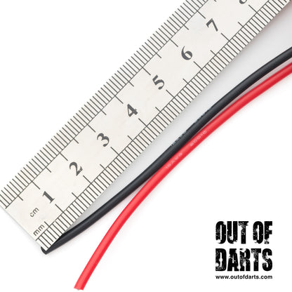Silicone Hobby Wire Red/Black Pair