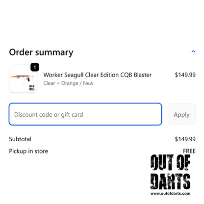 Out of Darts Gift Card