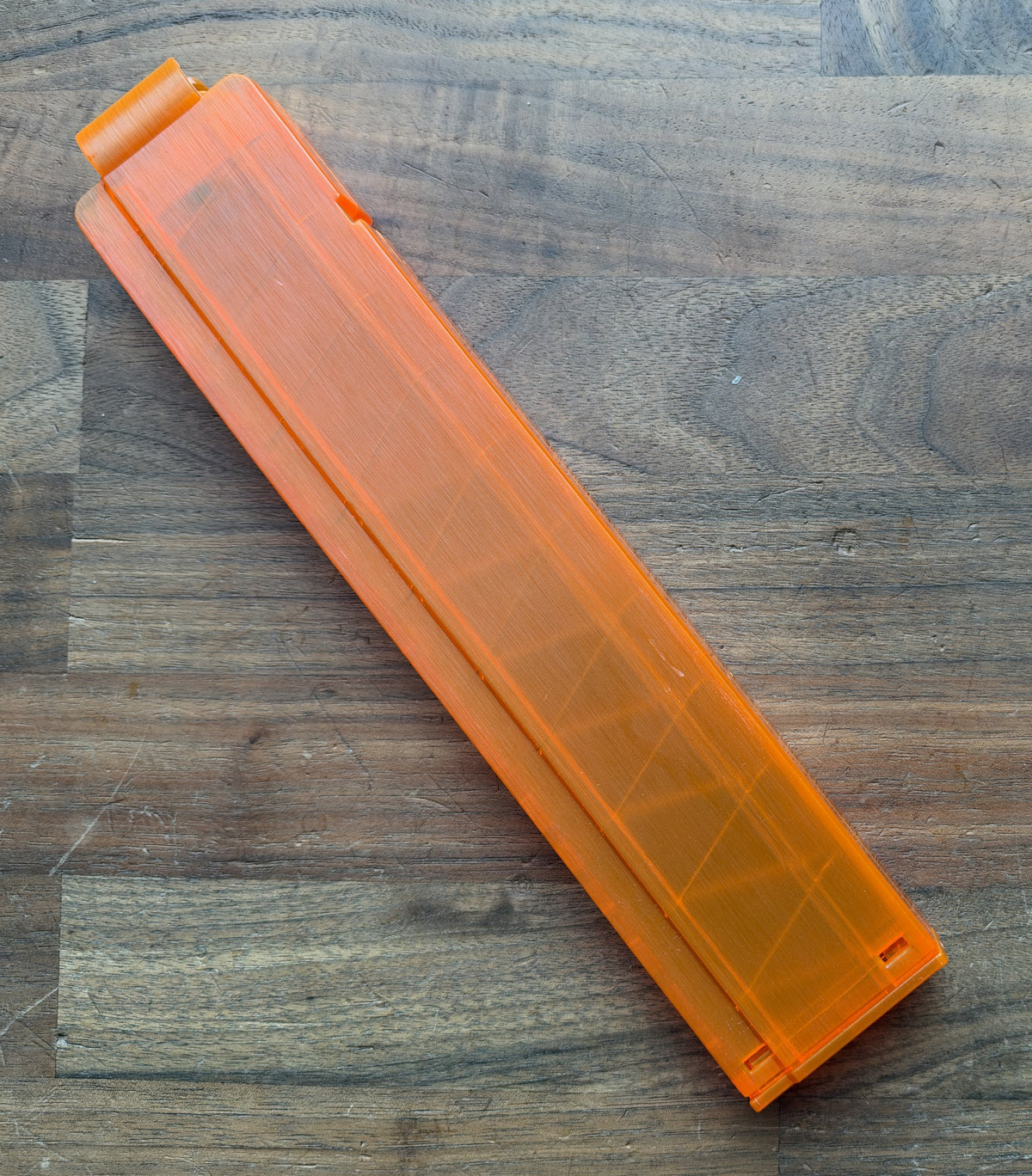 USED Worker 15-Round Straight Talon Magazine Transparent Orange