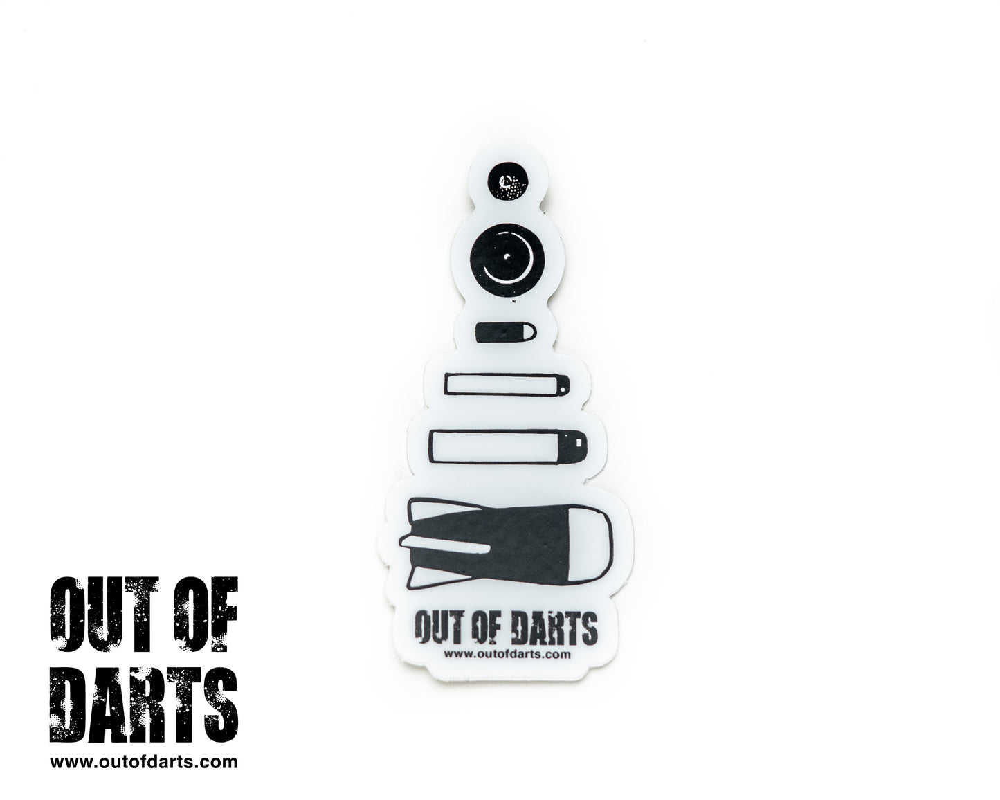 Out of Darts Ammo Sticker