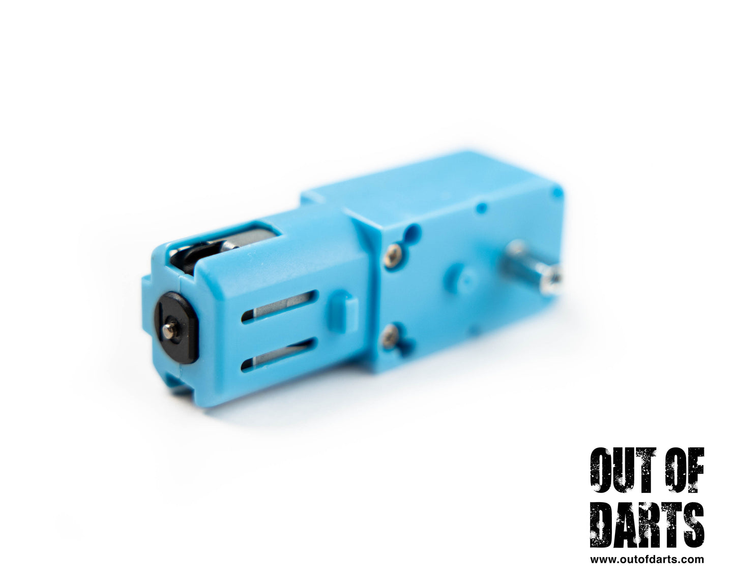 Blue Half-Metal Gear 3-6V Single Axis Motor (works on 12v for light duty) 1:90