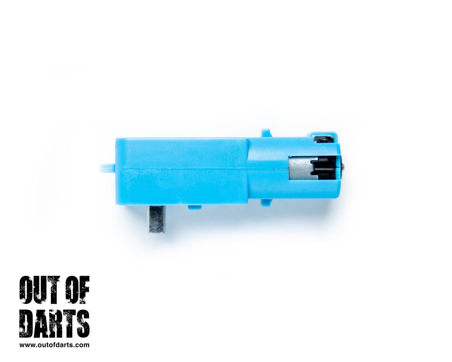 Blue Half-Metal Gear 3-6V Single Axis Motor (works on 12v for light duty) 1:90