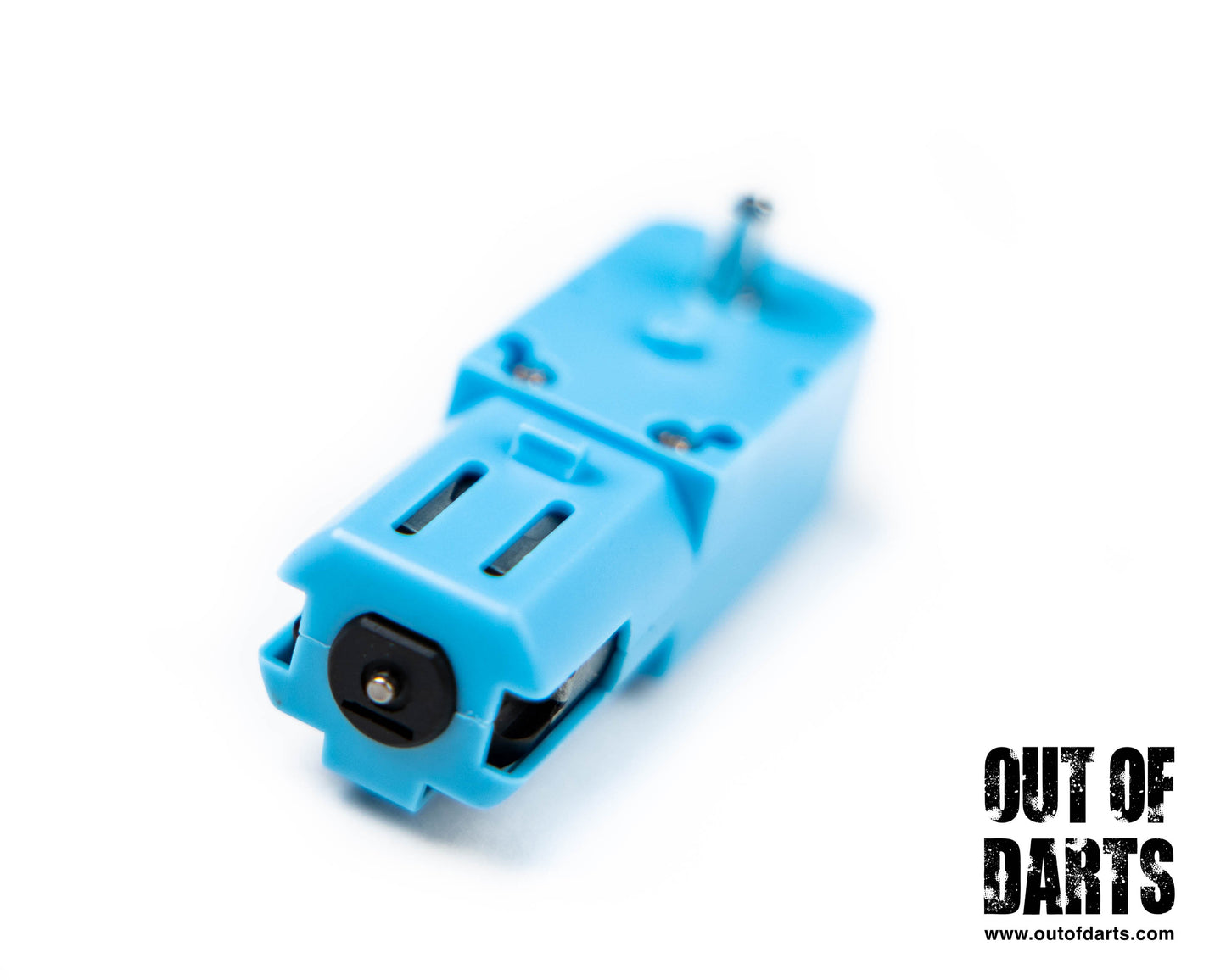 Blue Half-Metal Gear 3-6V Single Axis Motor (works on 12v for light duty) 1:90