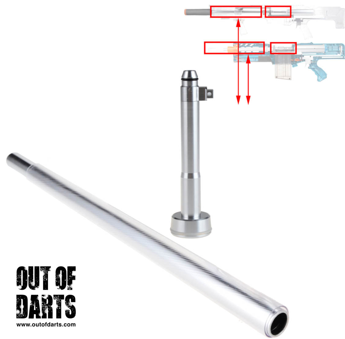 Worker Short Dart Tube Kit for Longshot / Terminator (Two Color Options) CLOSEOUT