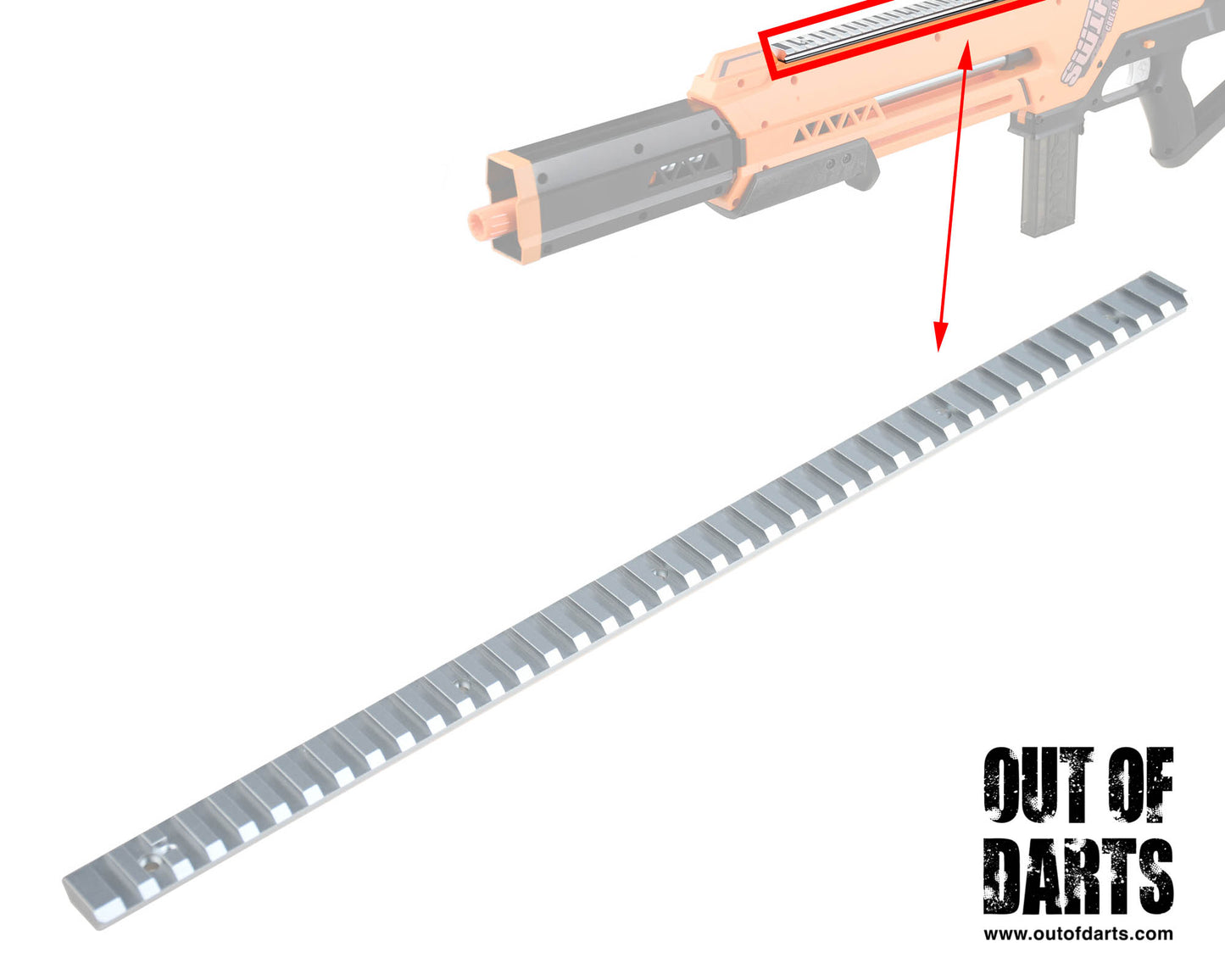 Worker Aluminum Picatinny Rail for Swift Blaster