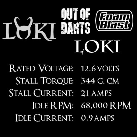 Loki 130 3s High-RPM Neo Motor for Nerf Blasters