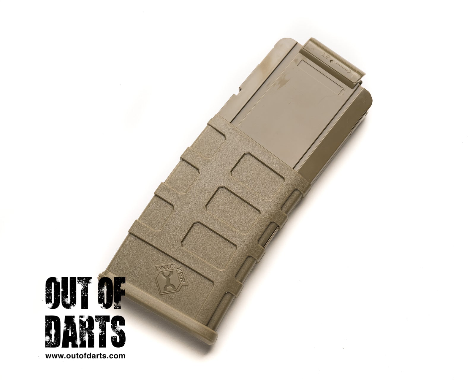 Nerf mod Worker Nerf 12 Round Magpul Style Magazine Clip Clipazine (5 colors) - Out of Darts