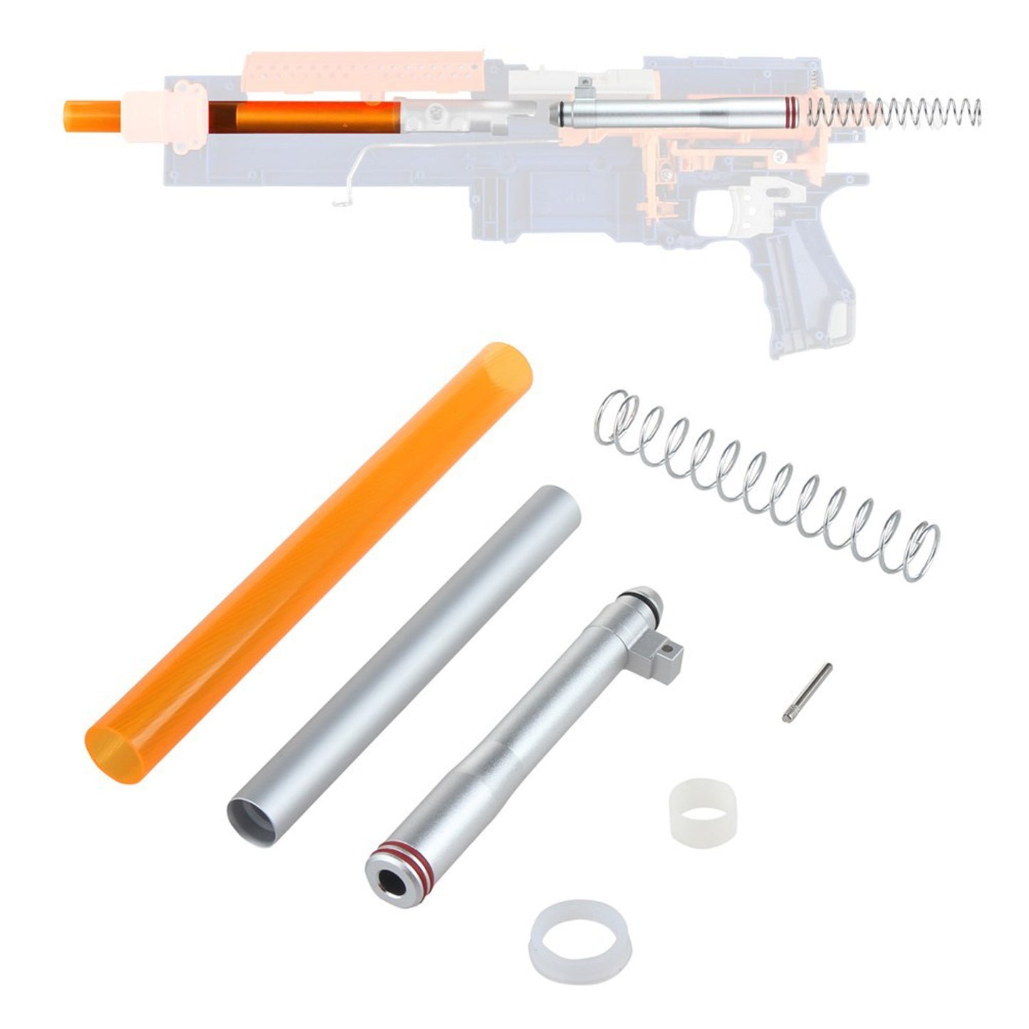 Worker Short Dart Upgrade Tube for Nerf Alpha Trooper Elite CS-12 CLOSEOUT