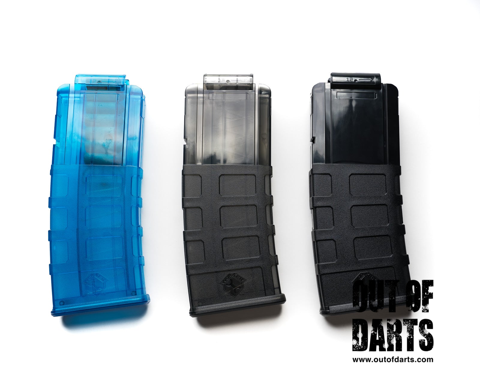 Nerf mod Worker Nerf Short Dart 12 Round Magpul Style Magazine Clip (4 colors) - Out of Darts