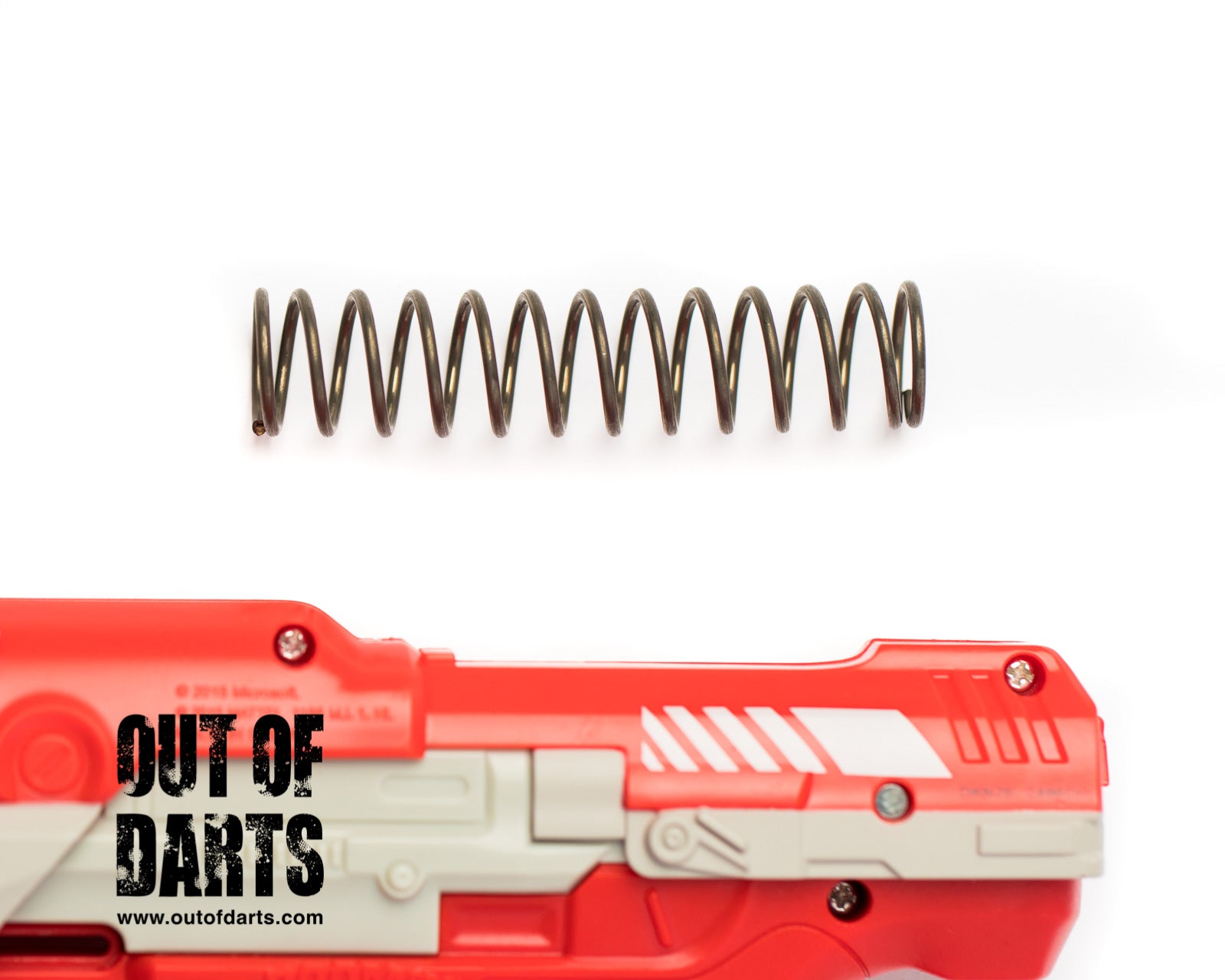 Nerf mod BoomCo 4" M6/Farshot Spring (00D CUSTOM) 110+ FPS with easy install - Out of Darts