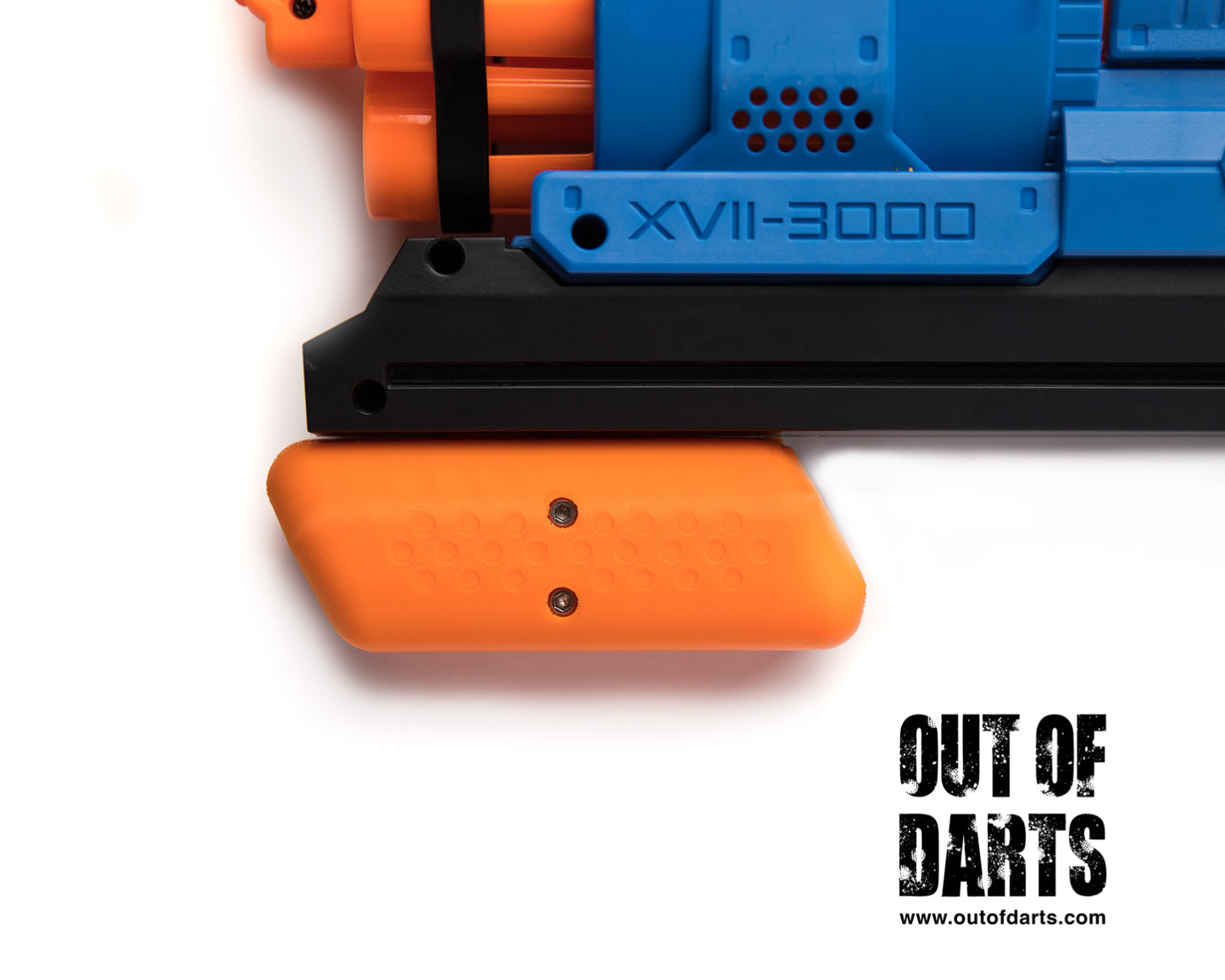 Nerf mod Nerf Artemis "Shotgun" Style Grip 3d Printed - Out of Darts