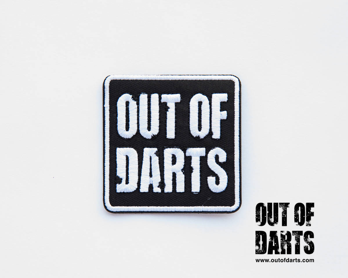 Out of Darts 2017 hook & Loop logo patch
